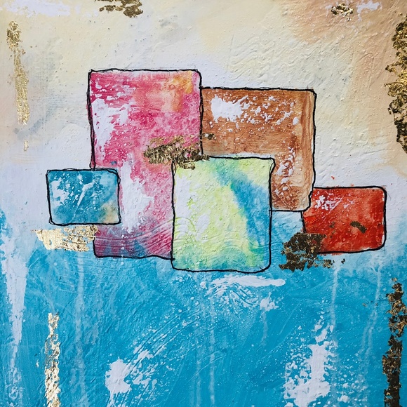 Textured Abstract Acrylic Painting "ARCHETYPE" - Picture 1 of 2